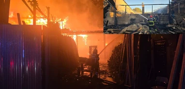 Şanlıurfa'da iş yerinde korkutan yangın