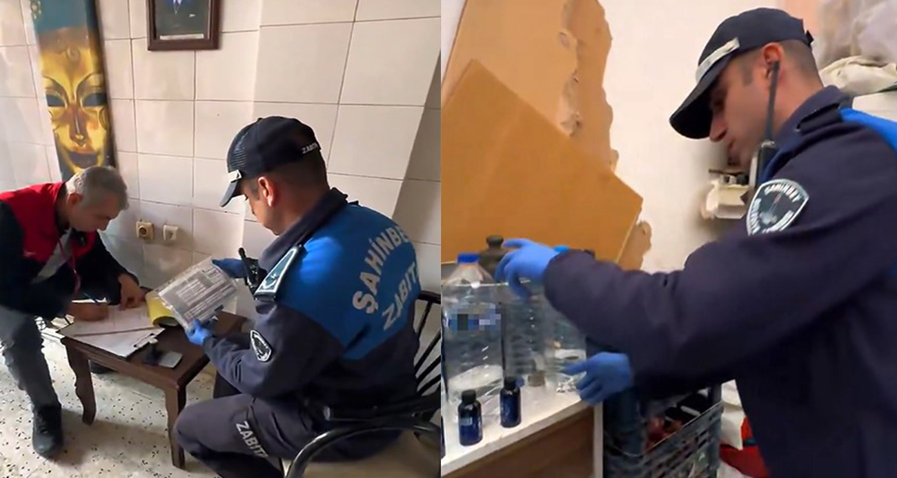 Kasapta kaçak alkol üretimi yapıldığı tespit edildi