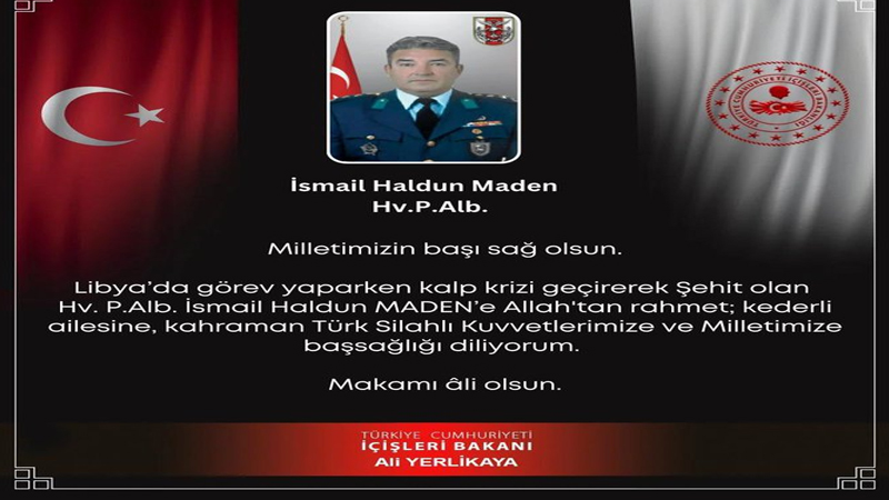 Acı haberi duyruldu! Bir asker şehit oldu