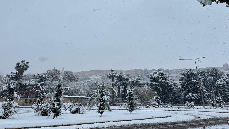 Şanlıurfa Merkezde Yıllar Sonra Yoğun Kar Yağışı