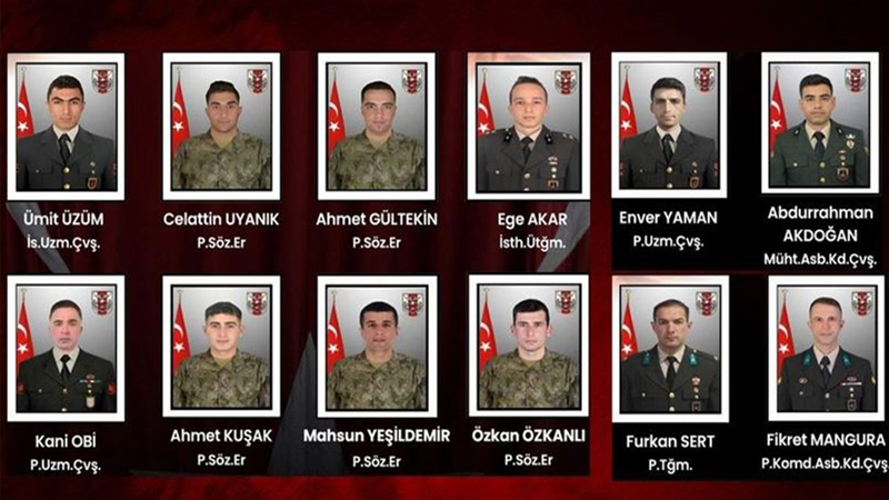 MSB'den 12 askerimizin şehit olduğu olayla ilgili iddialara yanıt