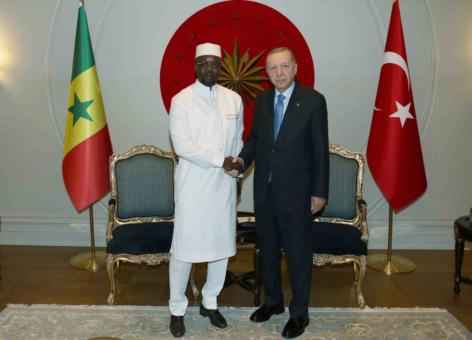 Cumhurbaşkanı Erdoğan, Senegal Başbakanı Sonko’yu kabul etti.