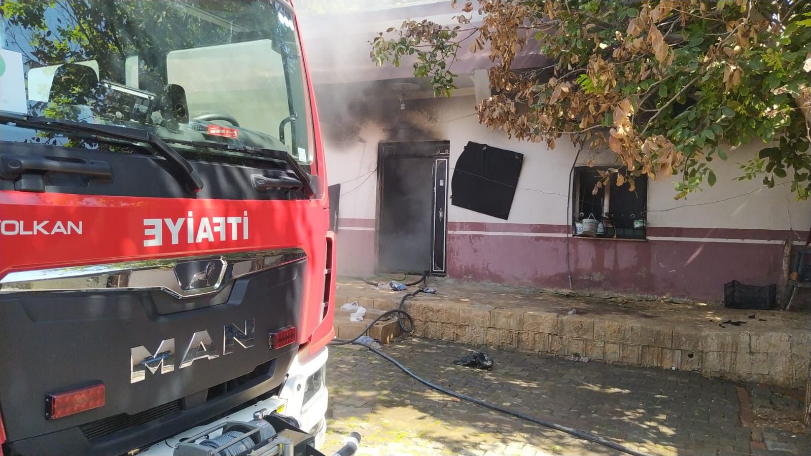 Şanlıurfa’da müstakil evde yangın