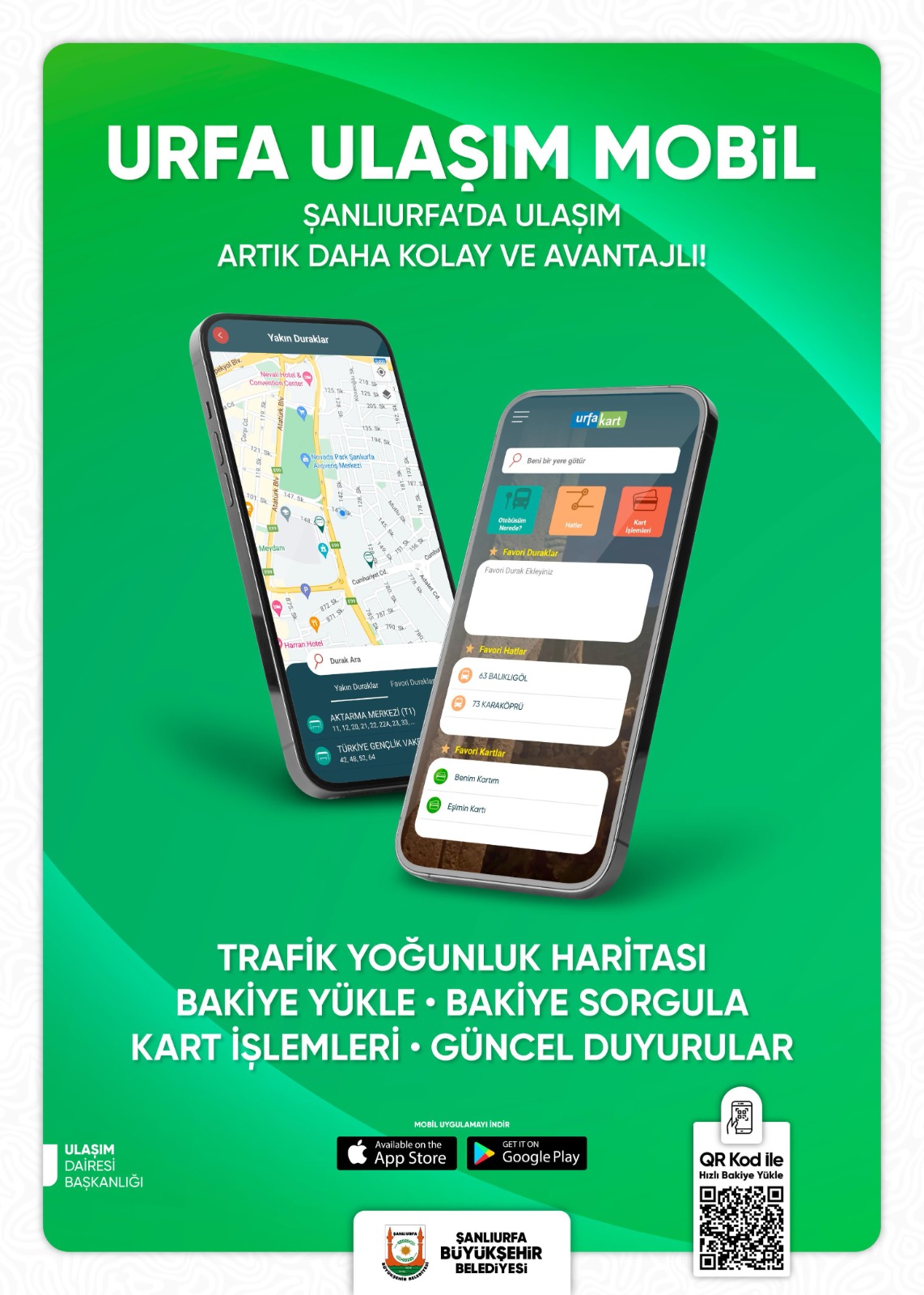 Şanlıurfa’da ulaşım artık daha kolay ve avantajlı!