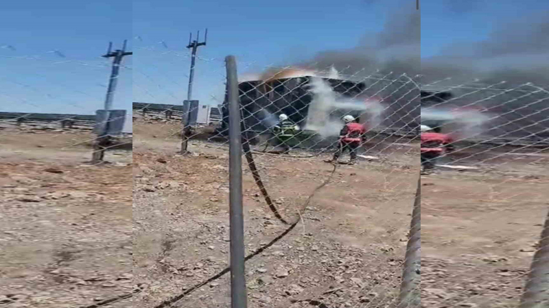 Viranşehir’de trafo alev alev yandı