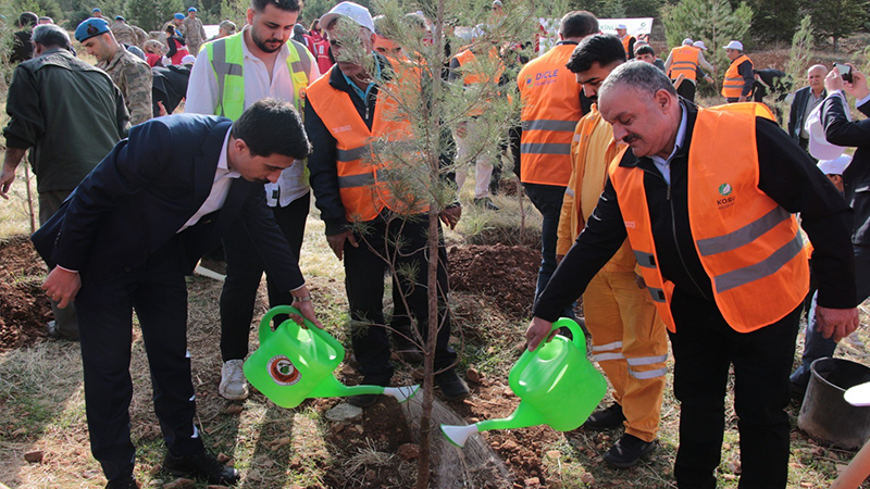 DEPSAŞ'tan Makam Dağı’na 3 bin fidanlık yeşil dokunuş