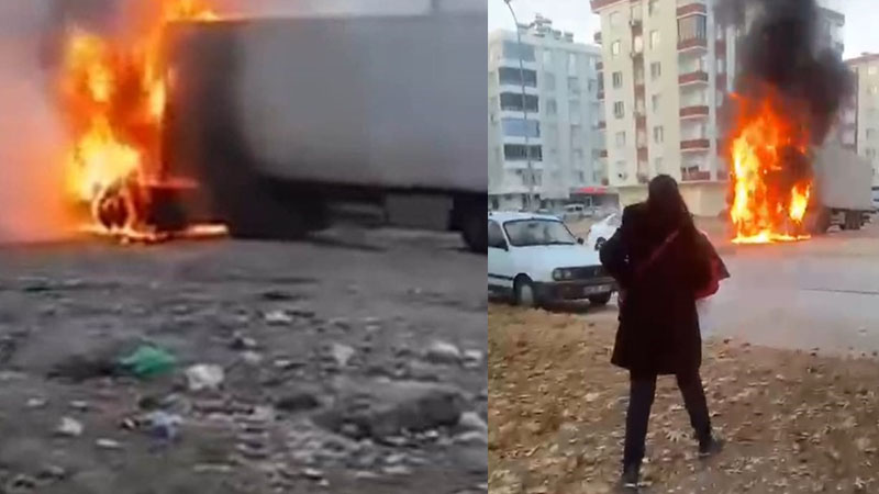 “Abla Size Bir Şey Olmaz” Dendi, Tır Patladı