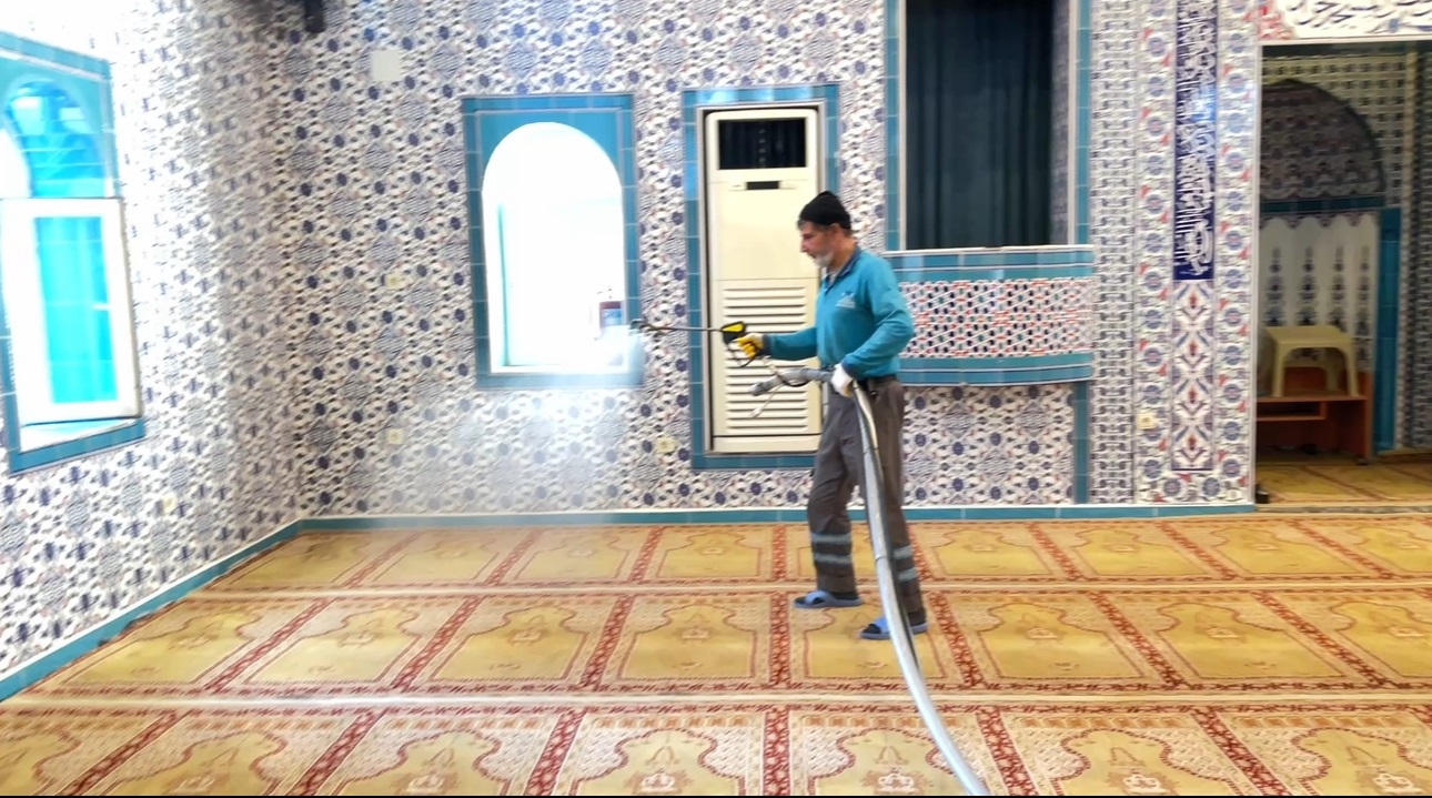 Eyyübiye’de Periyodik Cami Temizlikleri Devam Ediyor
