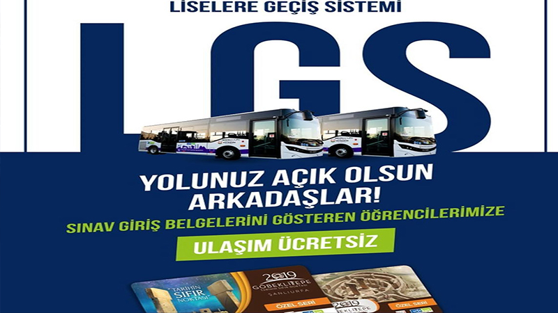 LGS öğrencilerine sınav günü özel kolaylık ulaşım ücretsiz