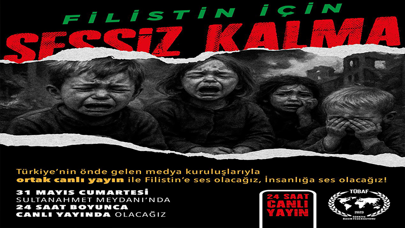 Gazeteciler Filistin için nöbette…Filistin için sessiz kalma!