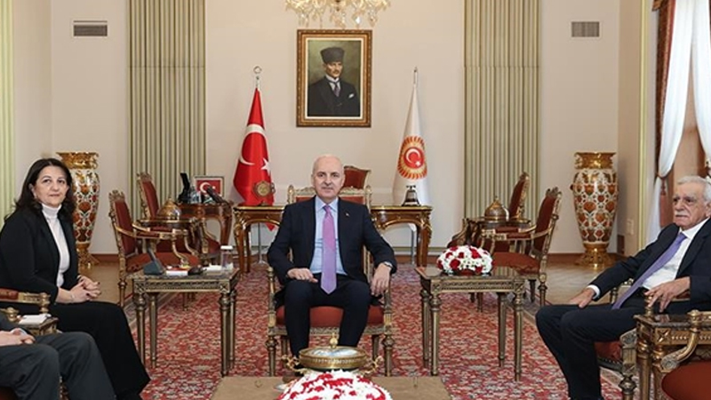 Kurtulmuş, Dem Parti İmralı Heyetini Kabul Etti