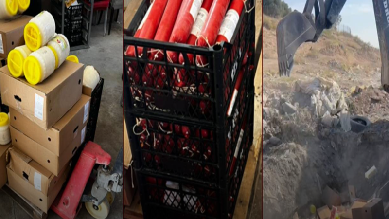 Sağlıksız gıdalar toprağa gömüldü!