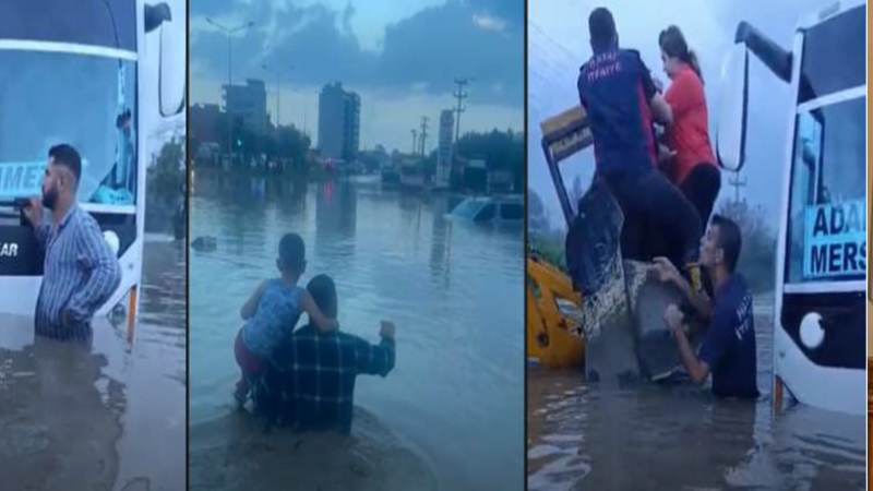 Araçlarında mahsur kalan 25 kişi kurtarıldı