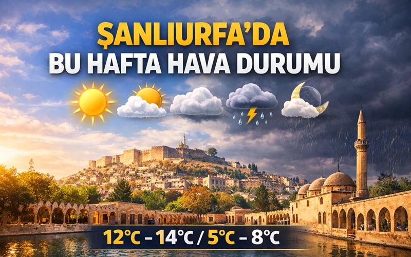 Şanlıurfa’da bu hafta hava nasıl olacak?