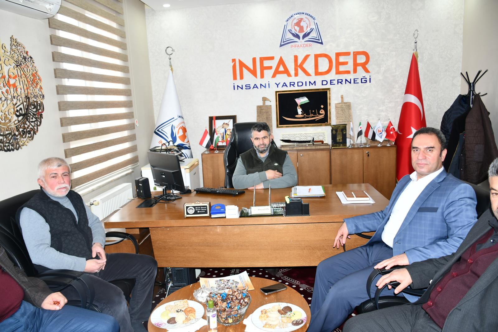 AK Parti Eyyübiye İlçe Başkanı Süleyman Elgün’den İNFAK DER’e Ziyaret