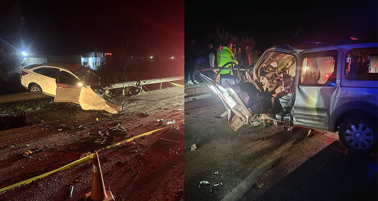 Karşı Şeride Geçen Araç Can Aldı: 3 Ölü, 2 Yaralı