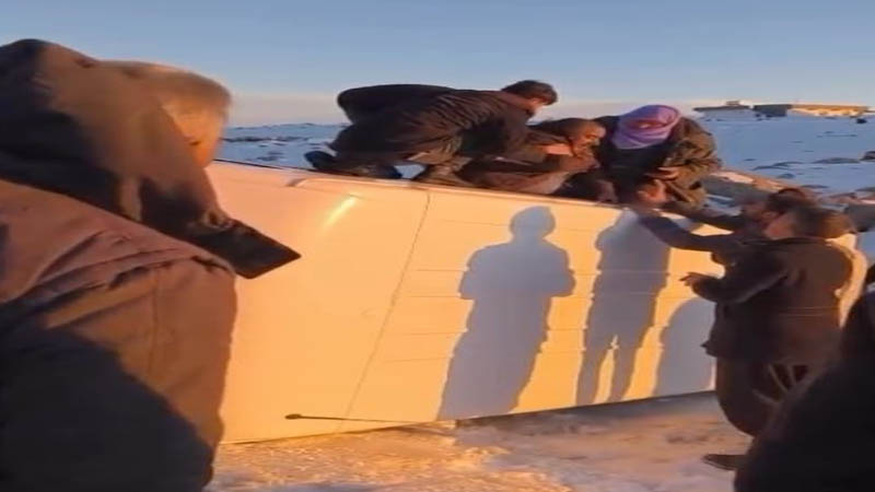 Siverek’te Kar ve Buzlanma Kazaya Neden Oldu