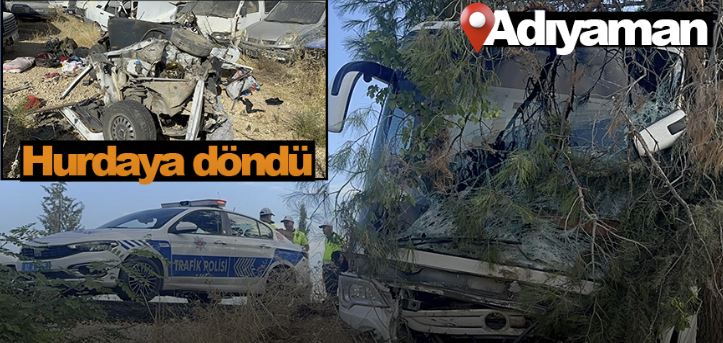 Adıyaman’da feci kaza: 4 ölü, 1 yaralı