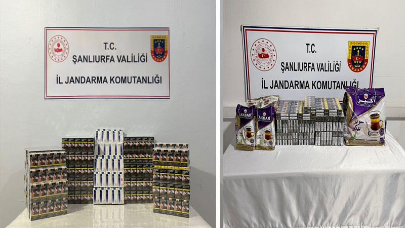 Viranşehir’de Kaçak Sigara ve Çay Operasyonu