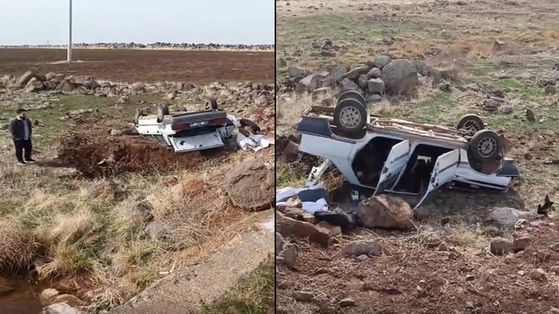 Siverek’te Otomobil Köprüden Uçtu