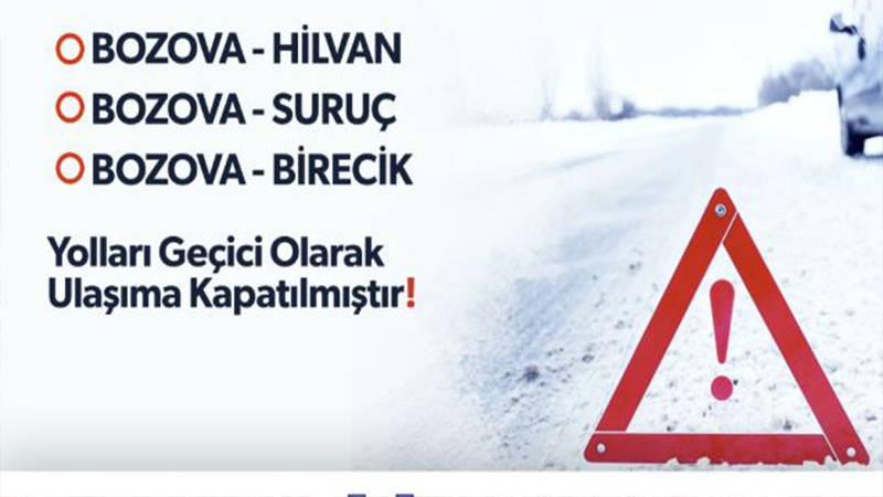 Şanlıurfa’da Kar Ulaşımı Vurdu: Bazı Yollar Geçici Olarak Kapatıldı