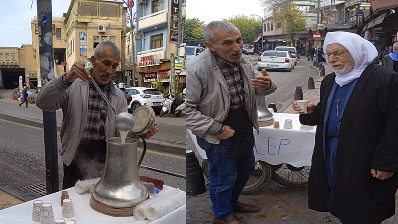 Şanlıurfa’da Havanın Soğumasıyla Salep Satışları Başladı