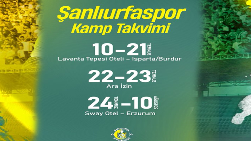 Şanlıurfaspor’un Kamp Programı Belli Oldu