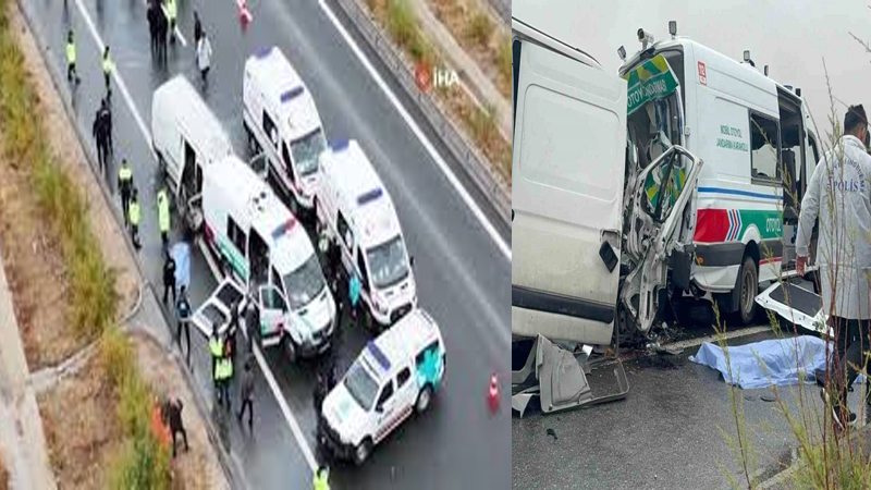 Jandarma aracına minibüs çarptı: 2 jandarma şehit oldu