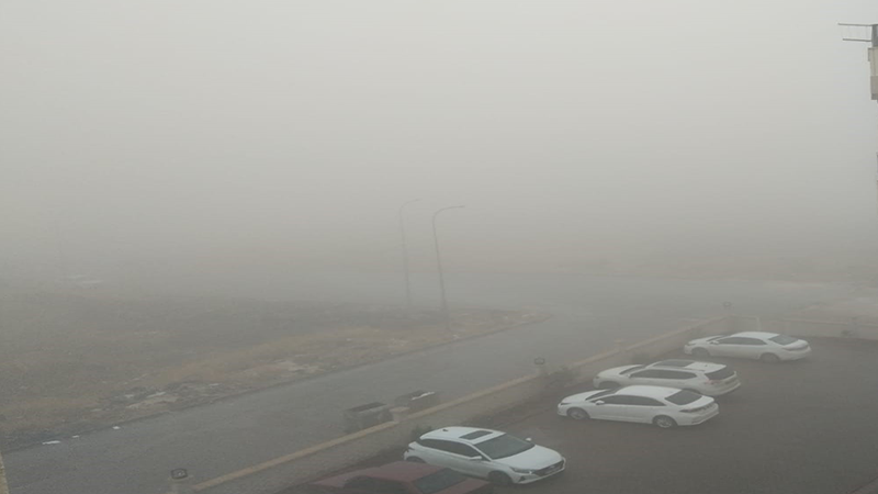 Şanlıurfa'da sis bulutu etkili oldu