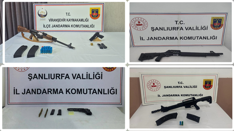 Şanlıurfa’da Ruhsatsız Silah Operasyonu
