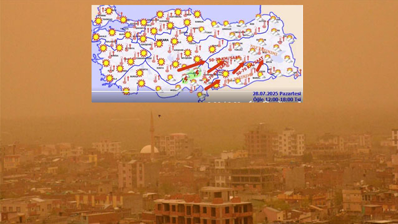 Şanlıurfa ve Bölge Genelinde Toz Taşınımı ve Kuvvetli Rüzgar Uyarısı!