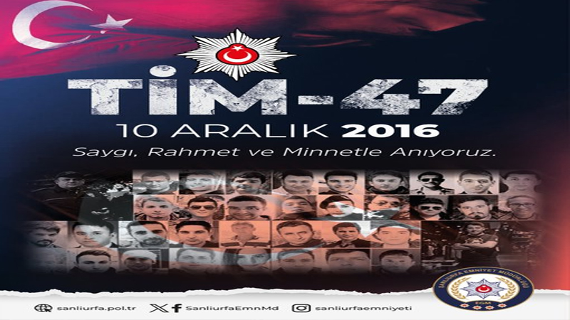 Şanlıurfa Emniyeti, Beşiktaş Şehitlerini Unutmadı