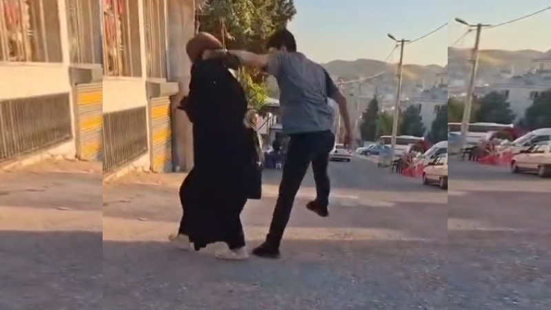 Şanlıurfa’da kadına sokak ortasında şiddet!