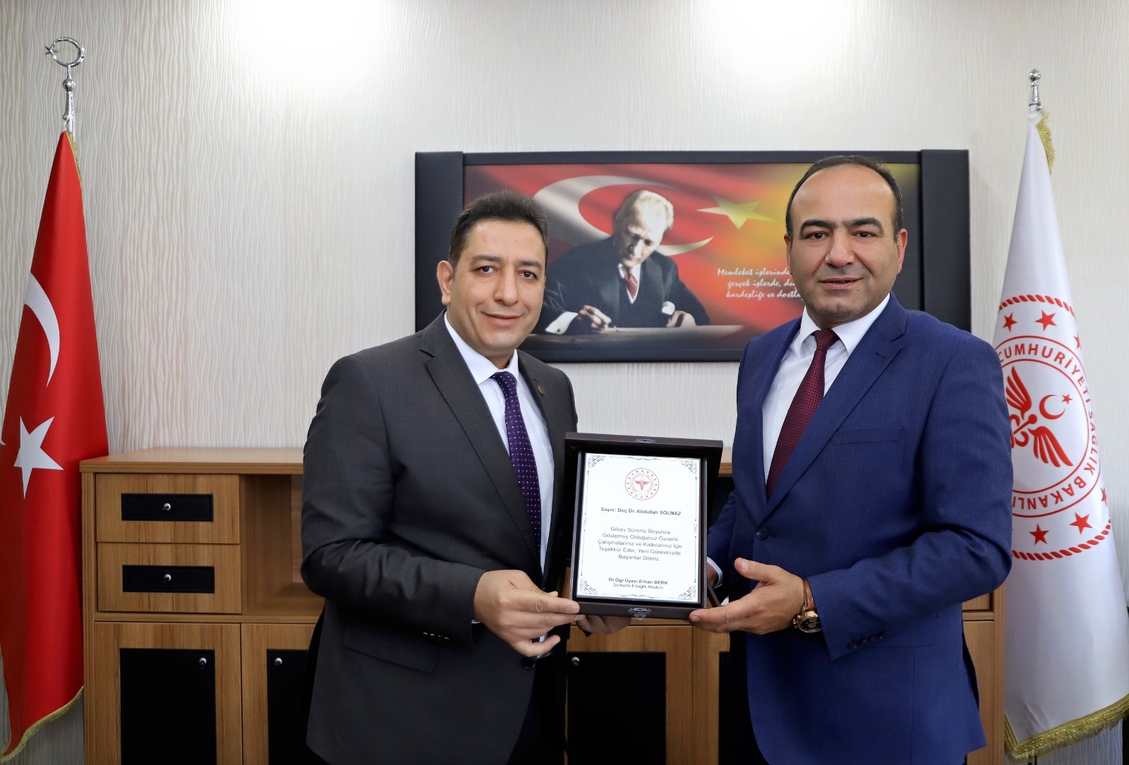 Şanlıurfa İl Sağlık Müdürlüğü’nde Devir Teslim Töreni