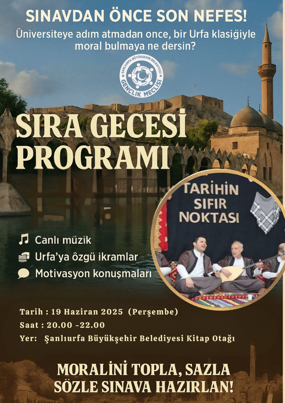 Şanlıurfa’da Yks Öncesi Gençlere Moral Ve Motivasyon Gecesi