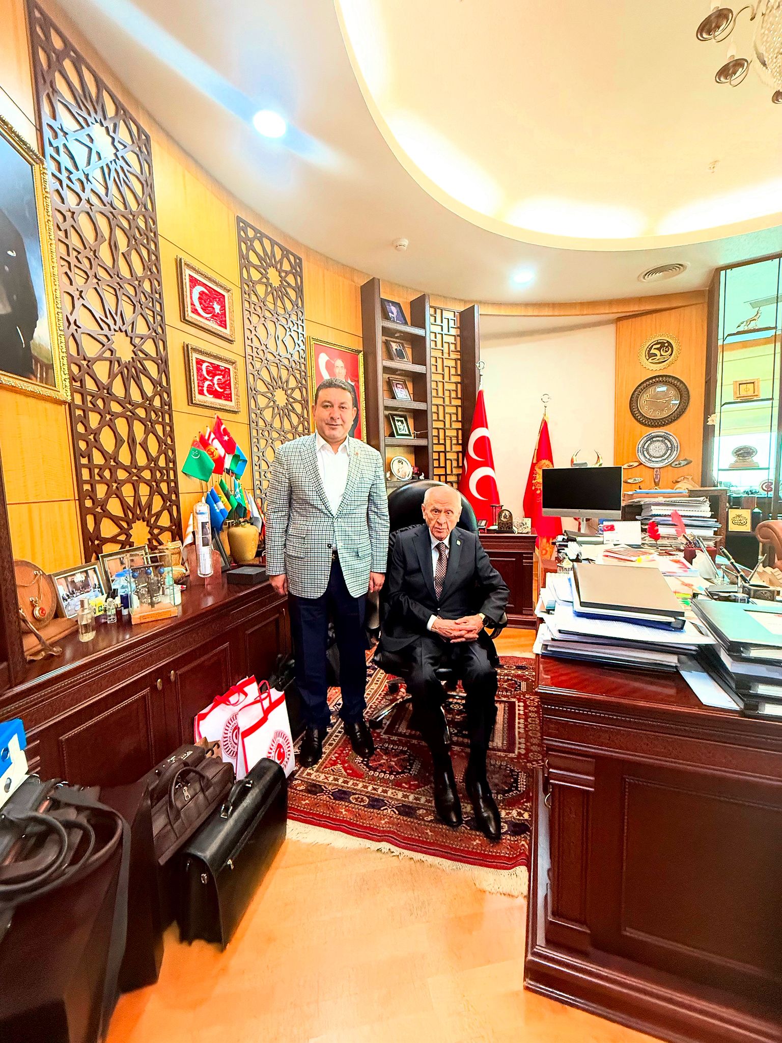 Başkan Özyavuz Mhp Lideri Devlet Bahçeli'yi Ziyaret Etti