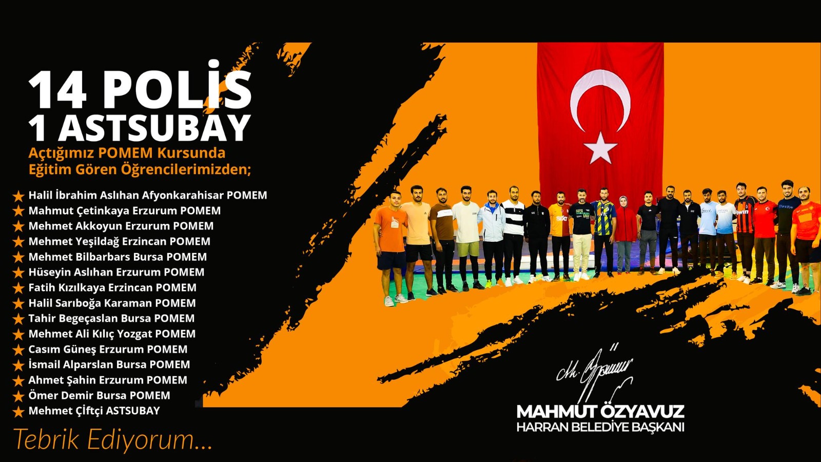 Pomem Sınavını Harran Belediyesi İle Kazandılar