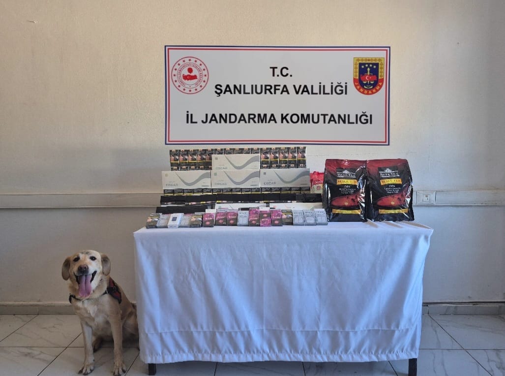 Viranşehir’de kaçak sigara, alkol ve çay ele geçirildi