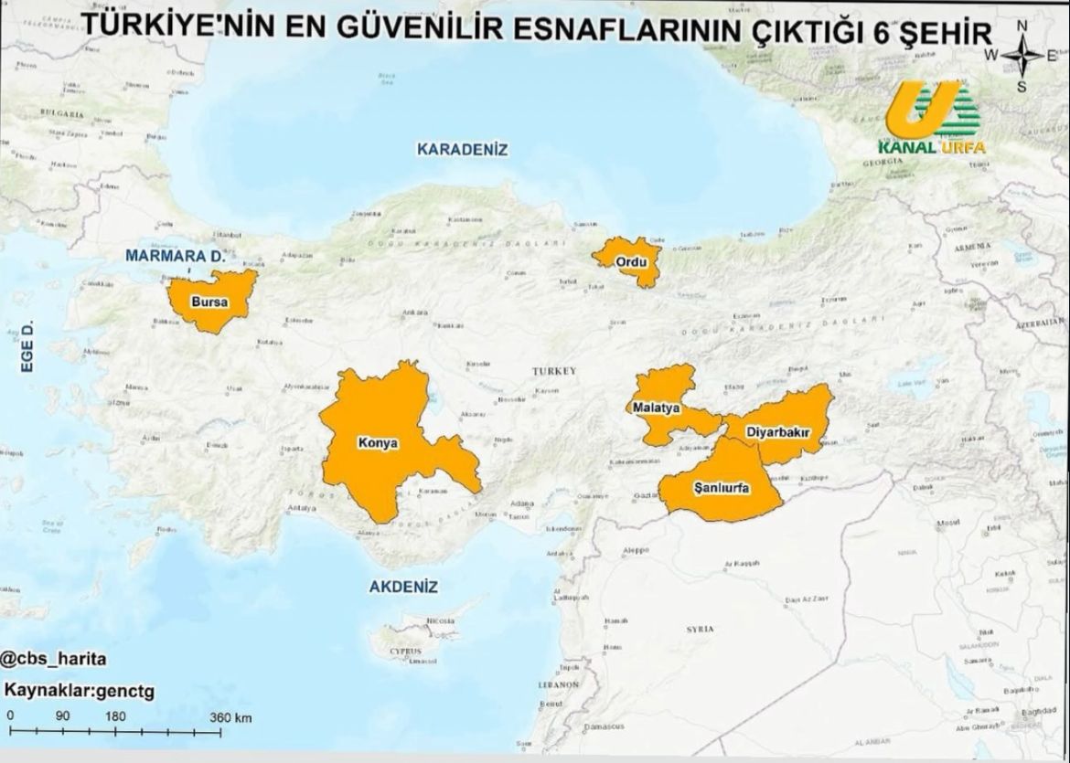 Türkiye’nin En Güvenilir Esnafları Şanlıurfa’da!