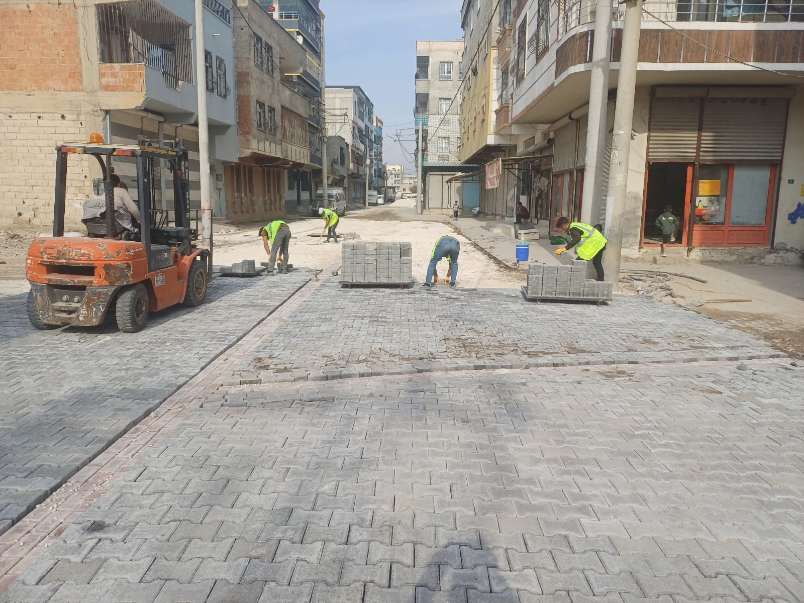 Eyyübiye'de Üstyapı Çalışmaları Sürüyor