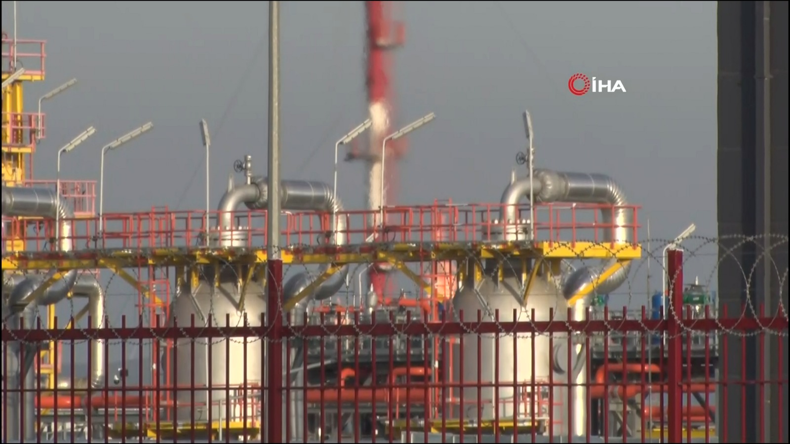 Silivri’de Gaz tesisinde yangın çıktı