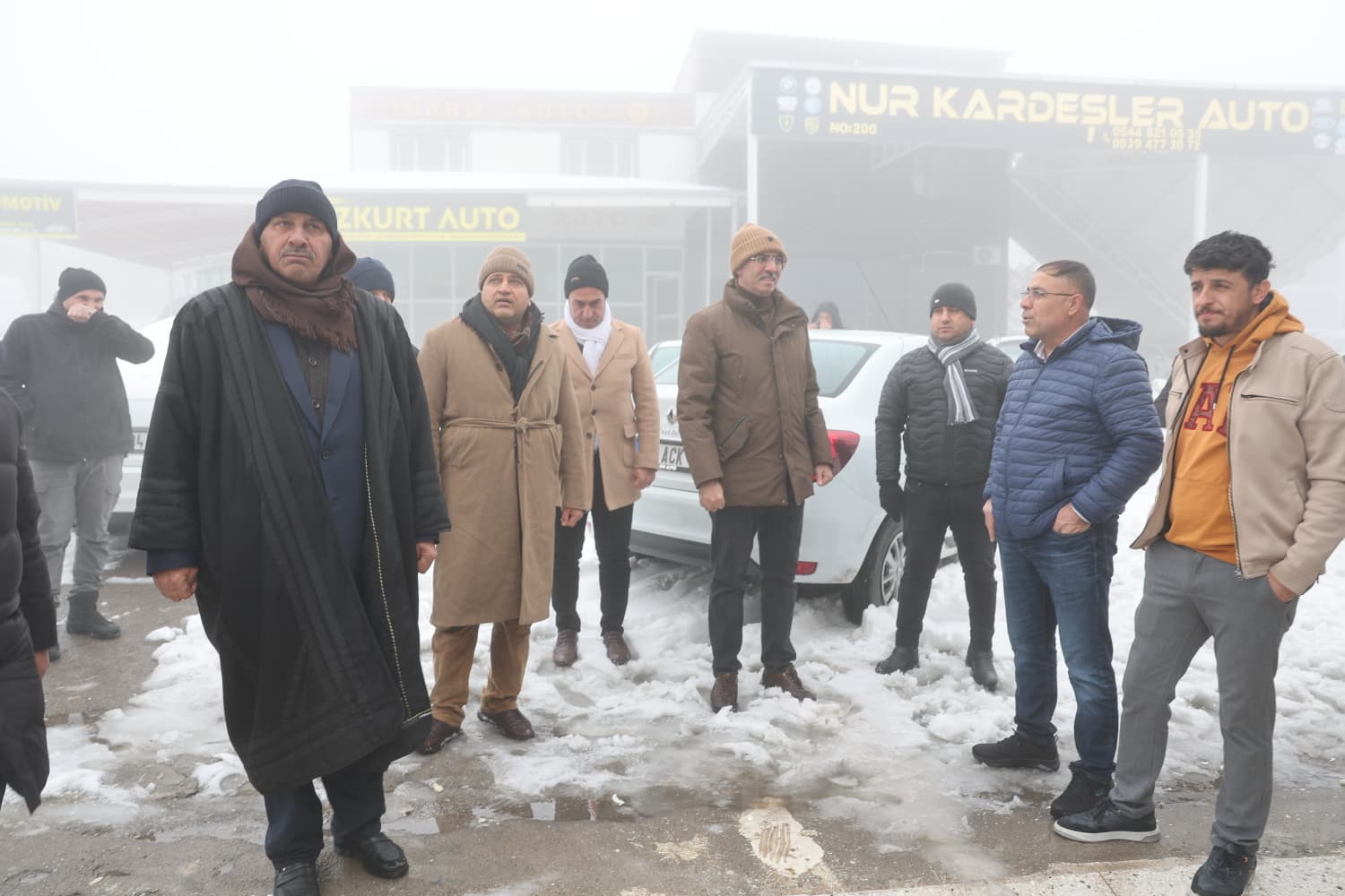 Başkan Kuş ve Elgün’den Esnafa Geçmiş Olsun Ziyareti