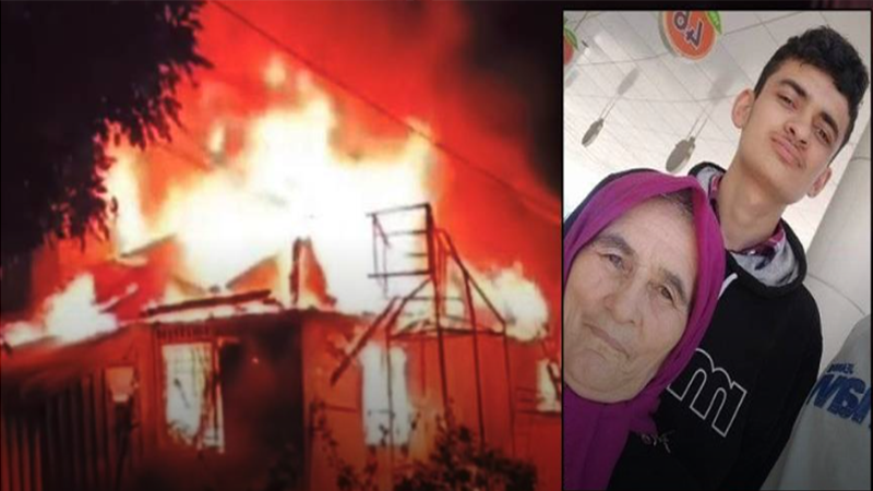 Nene ve torun yangında hayatını kaybetti