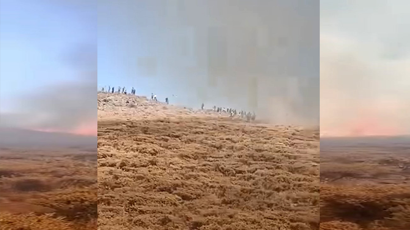 Siverek Karacadağ'da yangın