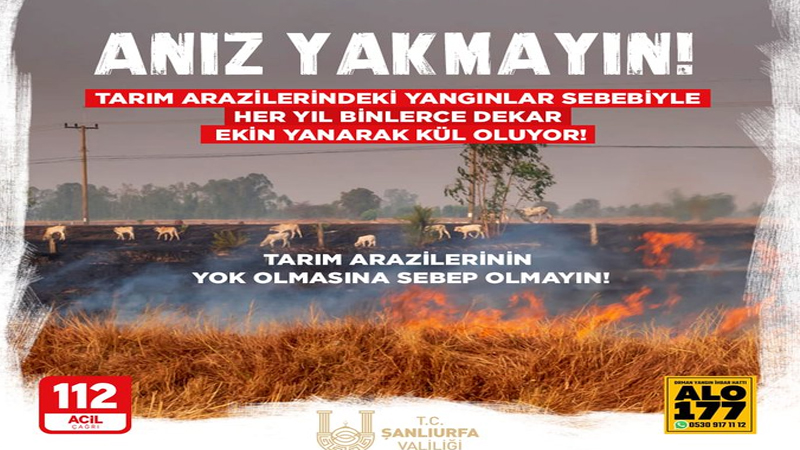 Vali Şıldak’tan Yangın Uyarısı