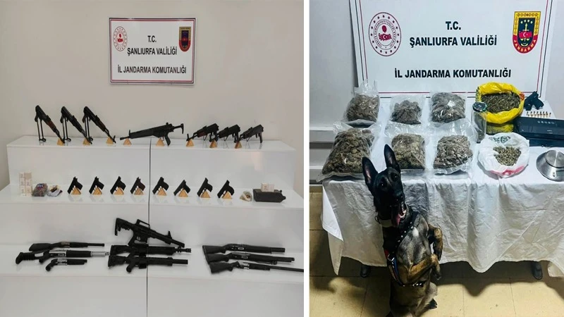Viranşehir ve Karaköprü’de Silah ve Uyuşturucu Operasyonu